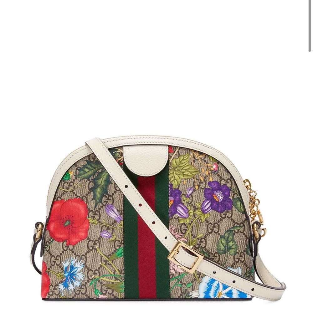 Gucci Ophidia Flora Beige Shoulder Bag - Picture 3 of 7